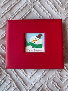 Red Hallmark Holiday Snowman Picture Frame Scrap Book - 'Tis the Season